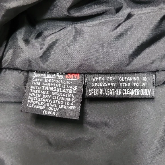 Vtg Wilsons Leather Jacket Womens Full Zip Thinsulate Short Trench Coat … - Picture 9 of 10